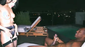 BLACKEDRAW Hispanic fiance sodimized by the humongous african dick e