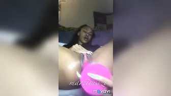 Black sex toy her super Twat