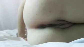 Blonde 18 year old Beauty fingring her tight asshole. Part two.