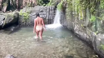 Hispanic milf - Swim Suit and Waterfalls
