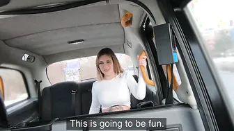 Fake Taxi Spanish passenger with crazy sexy melons loves dick