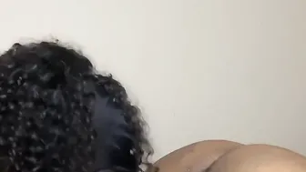 I LOVE BLOWING THIS big black dick FROM THE BACK 