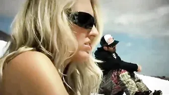 Nude badass Hottie Jaclyn Swedberg and her GFs snowboarding on a sunny day