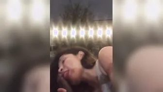 She suck that cock outdoor