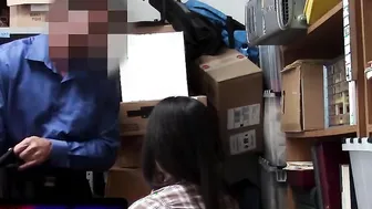 Shoplifter's Daughter" or "Curvaceous Cuties", this hot teen gets her ass spanked while getting fucked in public restroom by an undercover officer!