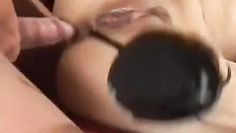 Bro fucks blonde chinese before spraying his load