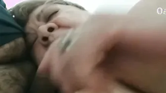 STEP OLD LADY LOUISE 83YO SUCKING OFF MY DICK FELLATIO BBW