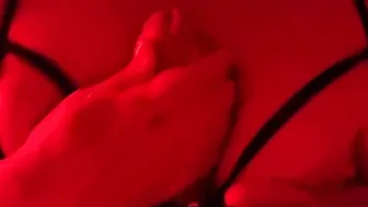 Titfuck with jizzed finish on my Hot hooters 