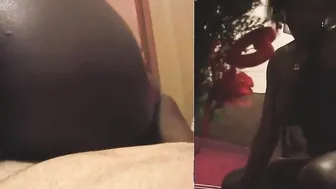 African black hoe blowing my gigantic penis and cowgirl rides