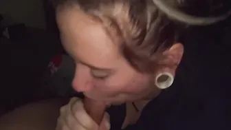 Pierced dick getting amazing blow job