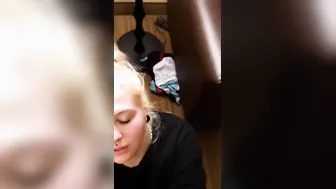 My thick butt blonde gothic mistress wanted my nut on her face