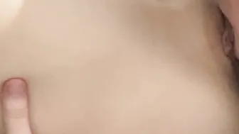 Bombshell Beauty getting cummed after twat licking and hard banged