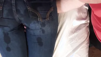 OMG He wrecked my jeans. pov BOOTY Grind Finger Jeans Bondage