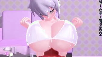 【MMD R-teenie SEX DANCE】INTENSE SEX Sexsual Dirty WHITE BABE SEX激しいセックス[MMD R-18]
