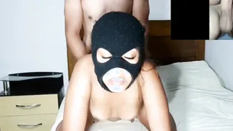 Strong anal to a adorable dark hair with a gigantic butt and I offer her cum at the end