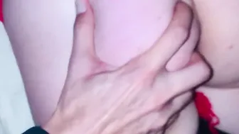 Rip lingerie slap booty Lover before Fucking unshaved