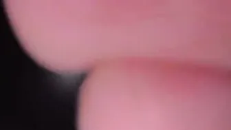 Giantess stomping on small man at work
