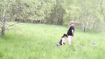 Outdoors piss and rimjob training submissive hoe wifey