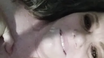 Catalina cummed facial from new next door