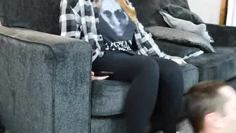 TSM - Amber lets me worship her foot before smothering me with them