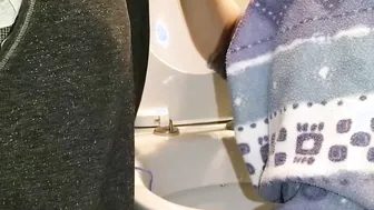 Human bathroom skank