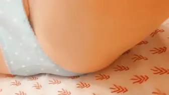 Gentle penetration inside underwear and twat finger fucking.