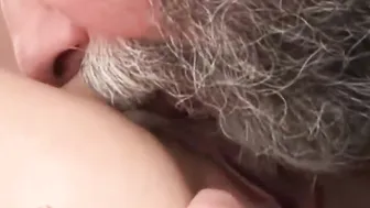 Smoking teenie and older penis gotten it on outdoors
