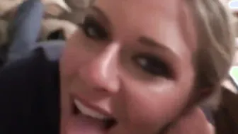 Beauty big boobed 18 yo blows penis into pov