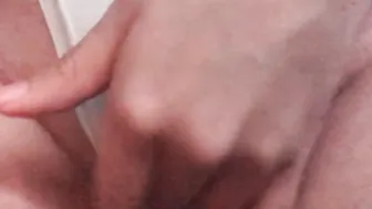 I strokve my melons and my twat