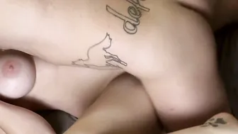 I quiver while he riding my Gigantic BOOTY Doggie style Jizzed