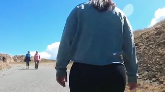 Cougar Humongous Butt Outdoor Exhibitionist