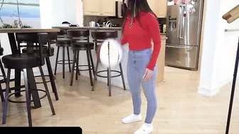 Sis Loves Me - Babe Dark Hair Hot With Juicy Booty Asks Her Vulgar Stepbro To Help Her Play Basketball