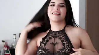 Juicy natural jugs hispanic tries on all of her bras for you Follow her on ig and tw @vegasofcrowley