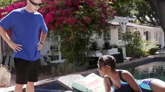 BlackValleyGirls - Hottie Black Teens Fucks Swim Trainer
