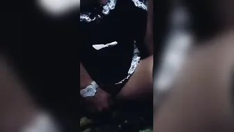 My young maid masturbates