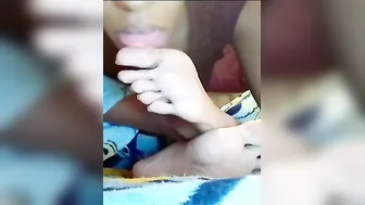 She Spits and Blows on her Foot