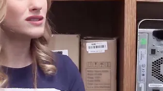 Goddess blonde 19 year old shoplifter Kasey Miller Had to Suck Officers Dick For Her Guilt