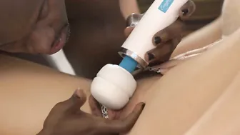BLACK4K. Blonde begins sunny day by having sex with her african next door