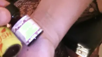 Butt Wrecked before using her WC