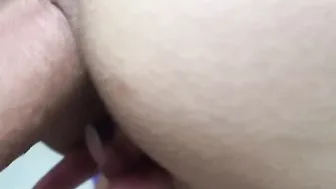 Fucking my stepsister inside anal inside the WC