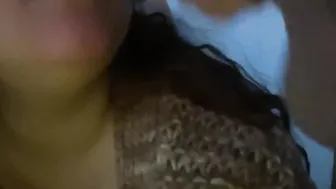Hispanic taking cum shot