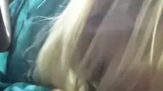 Ex-Wife blows cock and swallows load inside outdoor parking lot