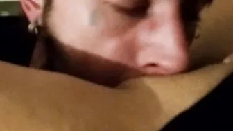 Eating the kitty
