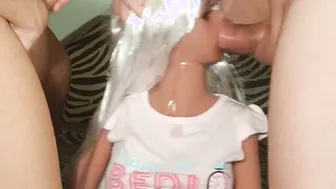Stepdaddy and his friend facefuck a stupid thin sluts (dollsex) HD