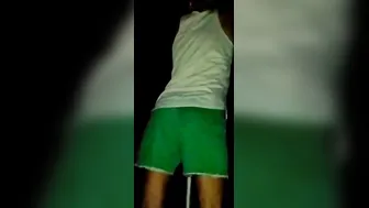 Tight Butt Blonde Beauty Having Fun Into Dark - Gorgeous Fit Booty