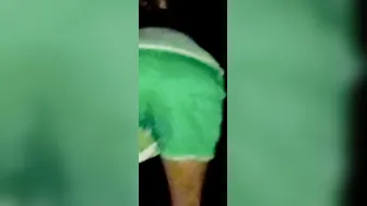 Tight Butt Blonde Beauty Having Fun Into Dark - Gorgeous Fit Booty
