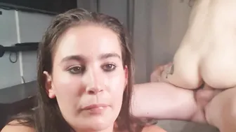 Cuckqueen GF filming me and her best friend fucking | cum facial