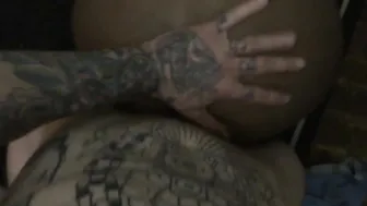 2 COLLAGE CHICK GOTTEN A WHOLE LOT OF PENIS AT THE SHED. LUCKY HUNG INKED DUDE #DIRTYSHED