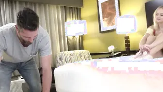 Bratty blonde fucks her lucky step-brother
