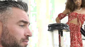 Skinny Black Cecilia Lion Getting Banged Rough By A White Penis